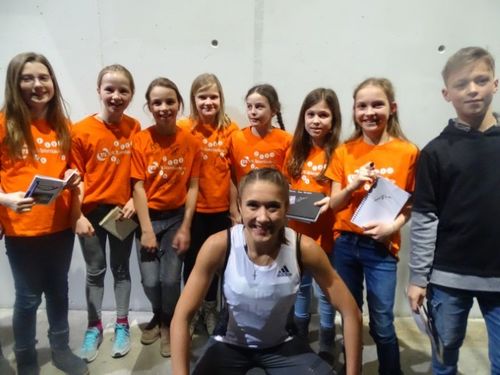 VR-Talentiade-Kids treffen die internationalen Stars beim Indoor Meeting in Karlsruhe 