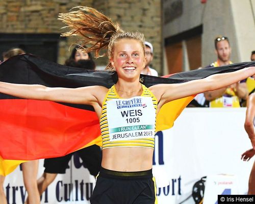 Kira Weis (KSG Gerlingen) bei der U20-EM 2023 in Jerusalem