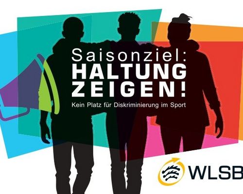 Jetzt bewerben - Aktion: „Saisonziel – Haltung zeigen! Kein Platz für Diskriminierung im Sport“
